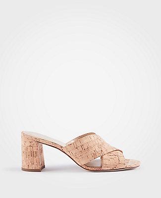 Ann Taylor Honor Cork Mule Sandals