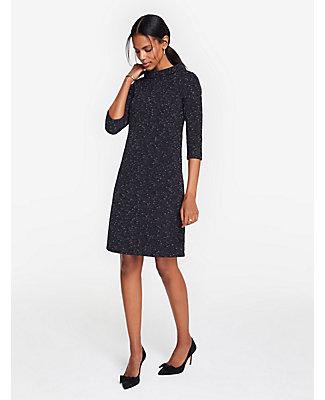 Ann Taylor Tweed Knit Shift Dress