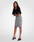 Ann Taylor Gingham Pencil Skirt