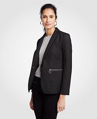 Ann Taylor Zip Blazer