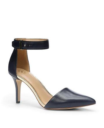 Ann Taylor Juliette Leather Ankle Strap Heels
