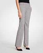Ann Taylor The Straight Leg Pant In Crosshatch - Curvy Fit