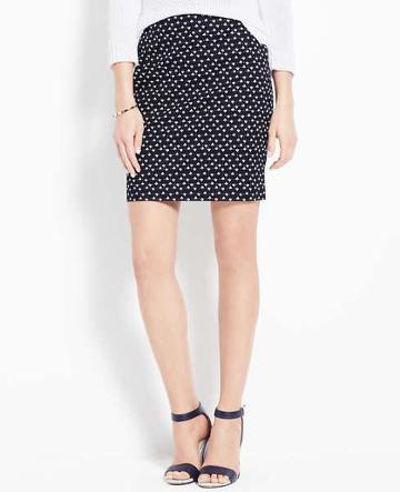 Ann Taylor Sailboat Print Skirt, Dark Sky - Size 0