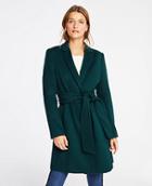 Ann Taylor Belted Chesterfield Coat