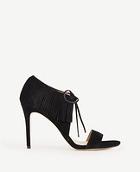 Ann Taylor Toni Suede Fringe Sandals
