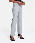 Ann Taylor The Straight Pant In Crosshatch - Curvy Fit
