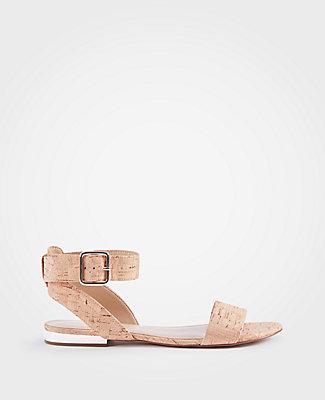 Ann Taylor Farrah Cork Flat Sandals