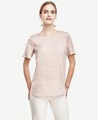 Ann Taylor Spotted Polished Tee
