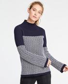 Ann Taylor Fair Isle Turtleneck Sweater