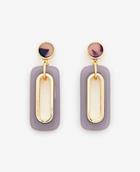 Ann Taylor Rectangle Resin Drop Earrings