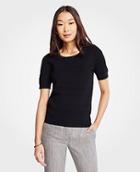 Ann Taylor Stitched Sweater Tee