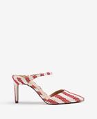 Ann Taylor Jodie Striped Mule Pumps