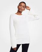 Ann Taylor Crew Neck Cable Knit Sweater