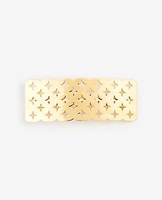 Ann Taylor Perforated Metallic Hair Clip