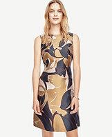 Ann Taylor Jungle Cat Flare Dress