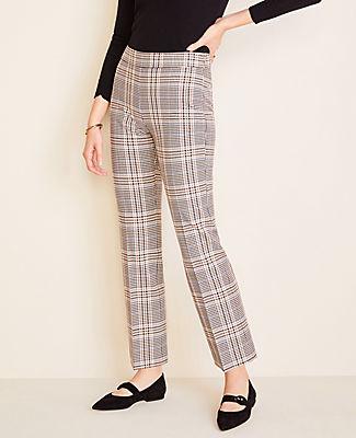 Ann Taylor The Kick Crop Pant In Plaid