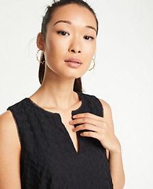 Ann Taylor Leafy Lattice Trim Shell