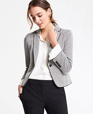 Ann Taylor The Newbury Blazer In Herringbone