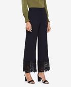 Ann Taylor Cropped Lace Hem Pants