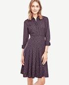 Ann Taylor Swing Pleat Dress