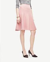 Ann Taylor Textured Twill Flounce Skirt