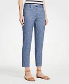 Ann Taylor The Crop Pant In Chambray