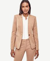 Ann Taylor Doubleweave One Button Jacket