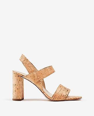 Ann Taylor Lorna Cork Heeled Sandals