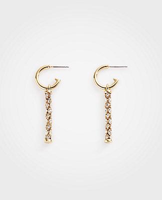 Ann Taylor Pave Chain Earrings