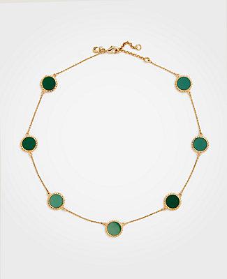 Ann Taylor Circle Disc Necklace