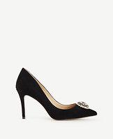 Ann Taylor Amika Suede Stone Pumps