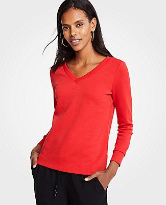 Ann Taylor V-neck Sweatshirt