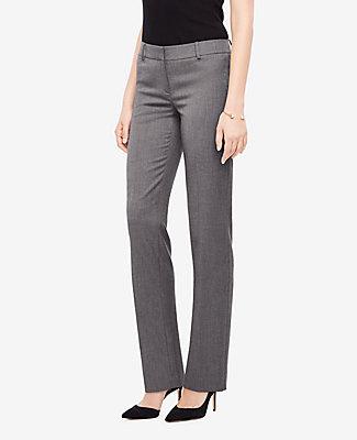 Ann Taylor The Straight Leg Pant In Sharkskin