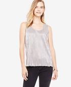 Ann Taylor Shimmer Pleated Shell