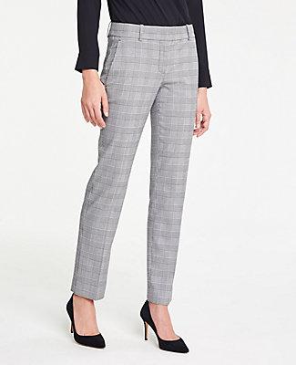 Ann Taylor The Straight Pant In Glen Plaid - Curvy Fit