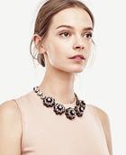 Ann Taylor Jeweled Flower Necklace