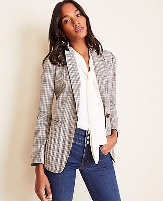 Ann Taylor The Hutton Blazer In Plaid