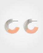 Ann Taylor Two Tone Hoop Earrings