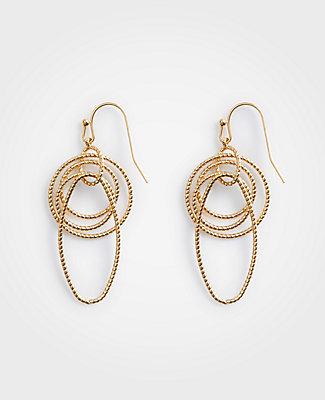 Ann Taylor Textured Chain Link Earrings
