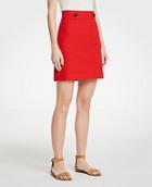 Ann Taylor Button Tab A-line Skirt