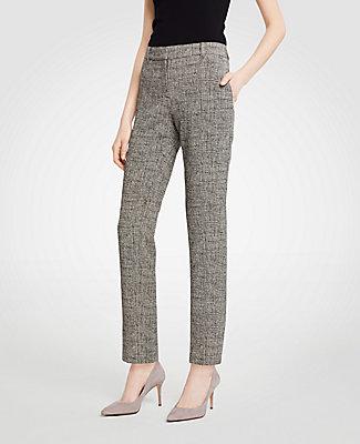 Ann Taylor The Ankle Pant In Crosshatch - Curvy Fit