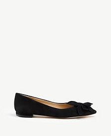 Ann Taylor Fayre Floral Suede Flats