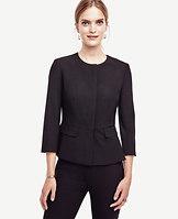 Ann Taylor All-season Stretch Peplum Jacket