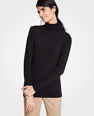 Ann Taylor Puff Sleeve Turtleneck