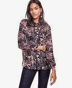 Ann Taylor Forest Lacy Blouse