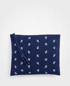 Ann Taylor Embroidered Pouch