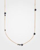 Ann Taylor Coated Metallic Flower Station Necklace
