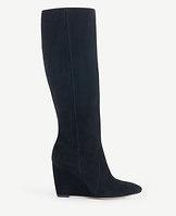 Ann Taylor Rosemary Suede Wedge Boots