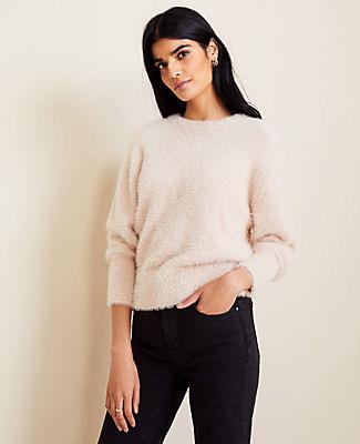 Ann Taylor Brushed Crew Neck Sweater