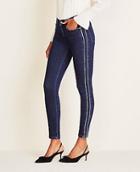 Ann Taylor Piped Side Stripe Skinny Jeans